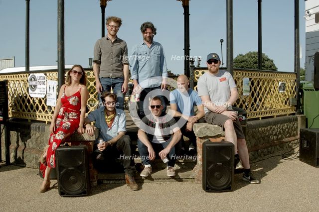 The Coalminers, Jazz on the Vine, Sevenoaks, Kent, 13 Sep 2020. Creator: Brian O'Connor.