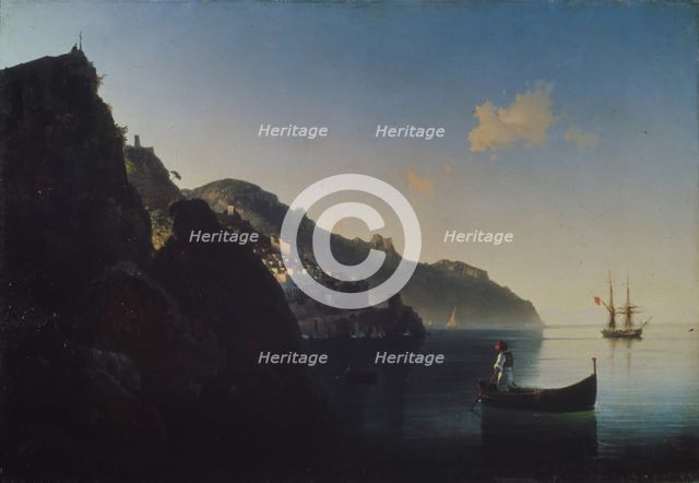 The Coast near Amalfi, 1841. Artist: Aivazovsky, Ivan Konstantinovich (1817-1900)