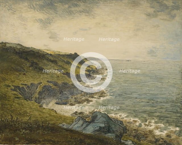 The Coast at Gréville, mid-late 19th century. Creator: Jean Francois Millet.