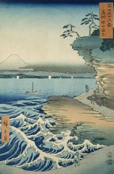 The Coast at Hota in Awa Province, 1858. Creator: Utagawa Hiroshige II