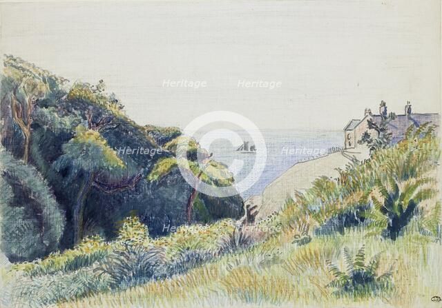 The Coastguard’s House, Ecclesbourne, 1918. Artist: Lucien Pissarro.
