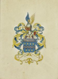 The coat of arms of the Citters family, c. 1777. Creator: Anon