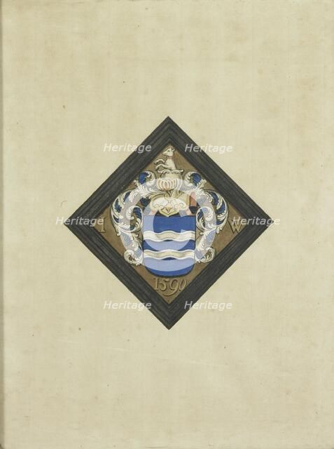 The coat of arms of the de Witte family, after a diamond-shaped mourning board..., 1750-1799. Creator: Anon.