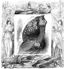 The coat worn by Nelson, at the Battle of Trafalgar, 1845. Creator: Unknown