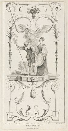 The Coaxer, Arabesque. Creator: Pierre Alexandre Aveline (French, 1710-1760)