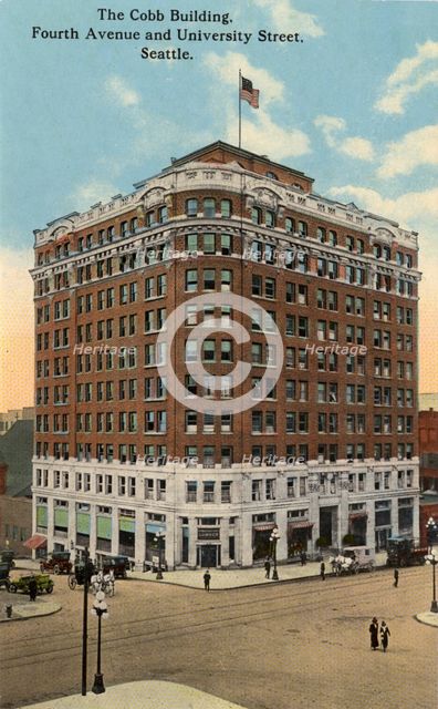 The Cobb Building, Fourth Avenue and University Street, Seattle, Washington, USA, 1911. Artist: Unknown