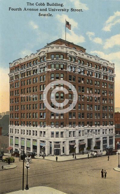 The Cobb Building, Fourth Avenue and University Street, Seattle, Washington, USA, 1911. Artist: Unknown