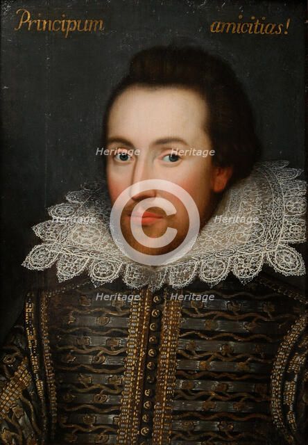 The Cobbe portrait of William Shakespeare (1564-1616), c1610. Creator: Anonymous.
