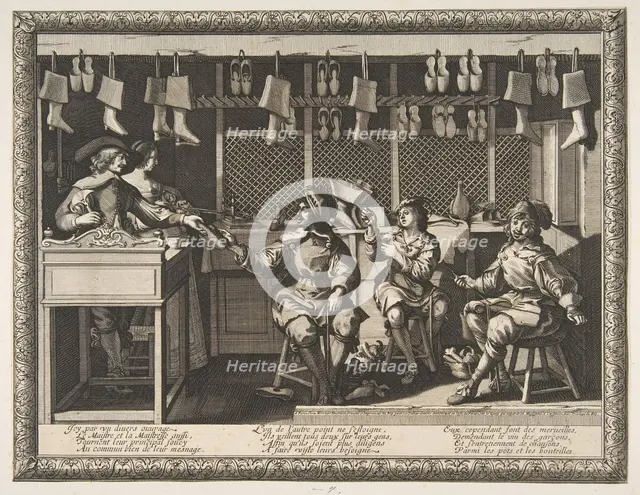 The Cobbler (Le Savetier), ca. 1632-33. Creator: Abraham Bosse.