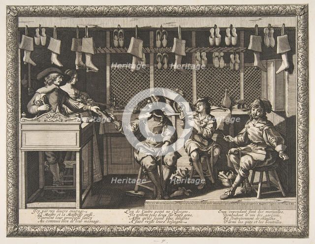 The Cobbler (Le Savetier), ca. 1632-33. Creator: Abraham Bosse.