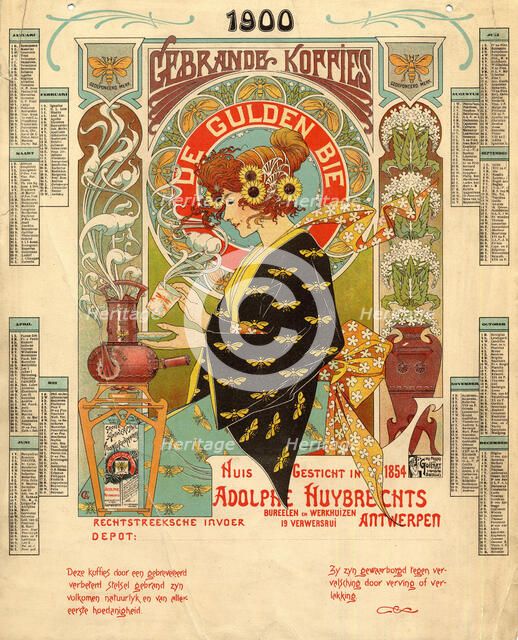 The coffee-roasting house and store "L'Abeille d'Or", c1900. Creator: Crespin, Adolphe (1859-1944).