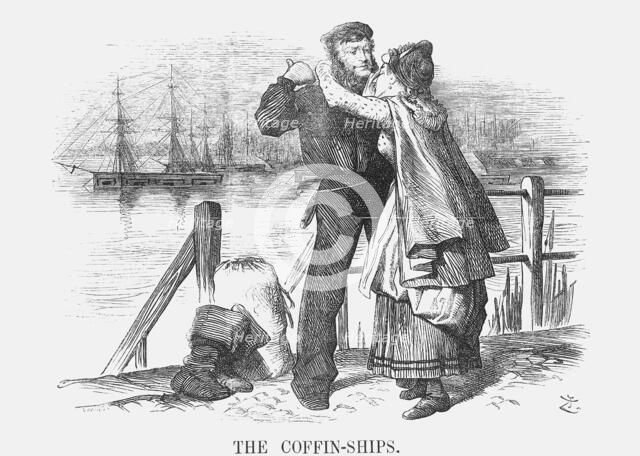 'The Coffin-Ships', 1873. Creator: Joseph Swain.