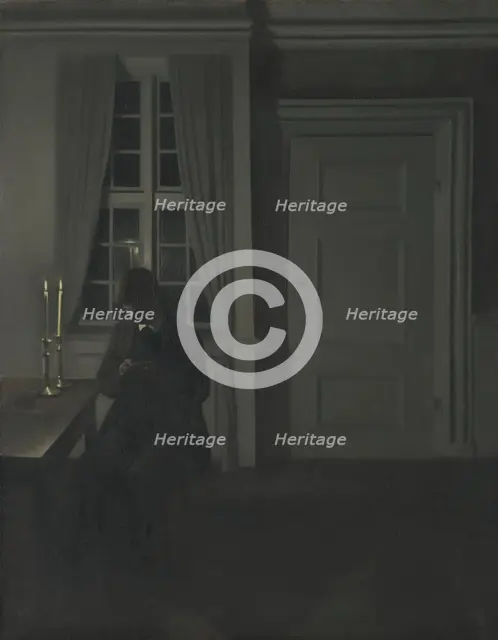 The Coin Collector, 1904. Creator: Vilhelm Hammershoi.