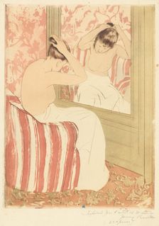 The Coiffure, 1890-1891. Creator: Mary Cassatt