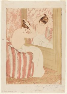 The Coiffure, 1890-1891. Creator: Mary Cassatt (American, 1844-1926)
