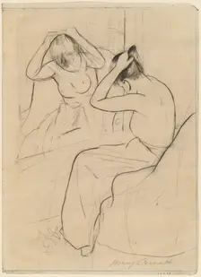 The Coiffure, 1891. Creator: Mary Cassatt