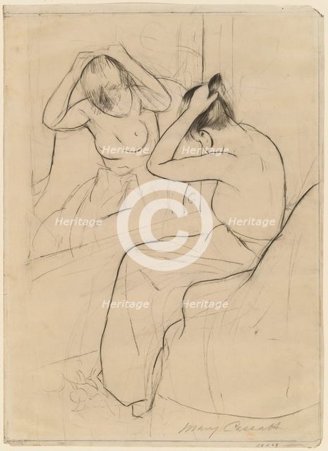 The Coiffure, 1891. Creator: Mary Cassatt.