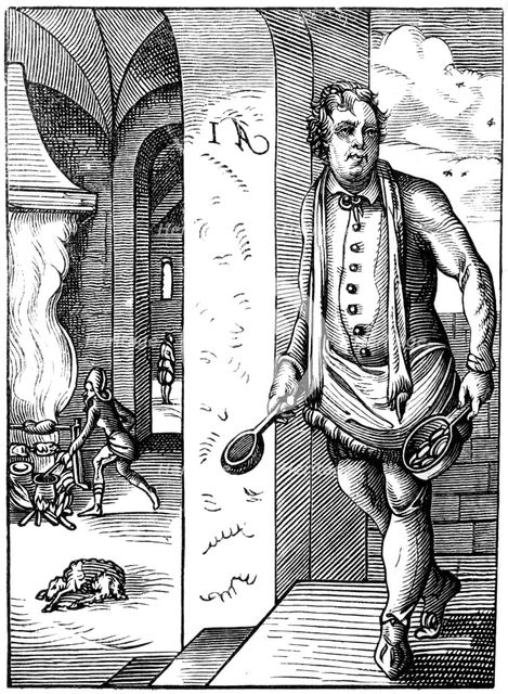 The cook, 16th century (1849).Artist: Jost Amman