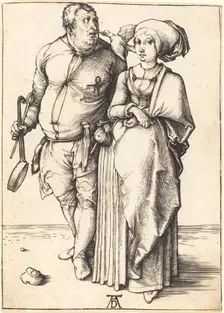 The Cook and His Wife, c. 1496/1497. Creator: Albrecht Durer