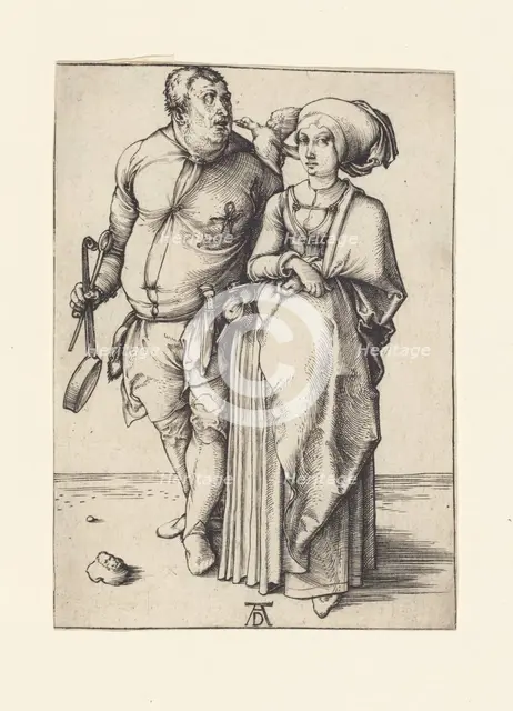 The cook and his wife, c.1496. Creator: Dürer, Albrecht (1471-1528).