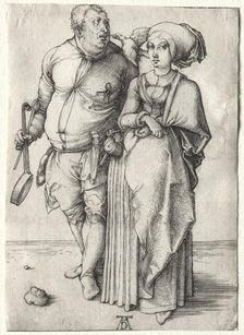 The Cook and His Wife, probably 1497. Creator: Albrecht Dürer (German, 1471-1528)