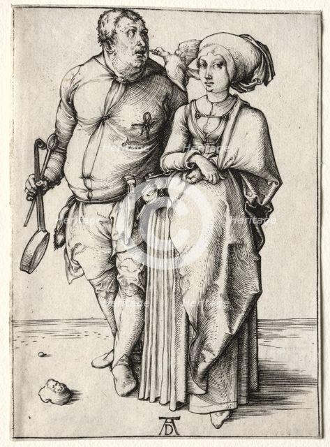 The Cook and His Wife, probably 1497. Creator: Albrecht Dürer (German, 1471-1528).