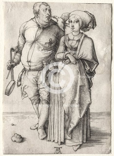 The Cook and His Wife, probably 1497. Creator: Albrecht Dürer (German, 1471-1528).