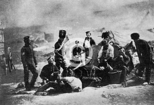 The cook house of the 8th Hussars, Crimean War, 1855, (1951). Artist: Roger Fenton