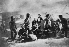 The cook house of the 8th Hussars, Crimean War, 1855, (1951). Artist: Roger Fenton