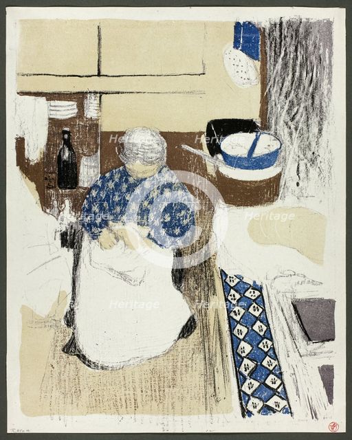 The Cook, plate eleven from Landscapes and Interiors, 1899. Creator: Edouard Vuillard.