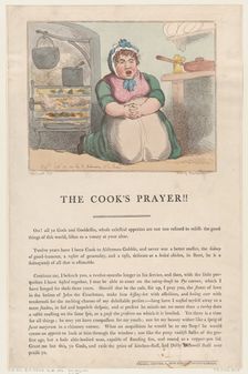The Cook's Prayer!!, September 15, 1801., September 15, 1801. Creator: Thomas Rowlandson
