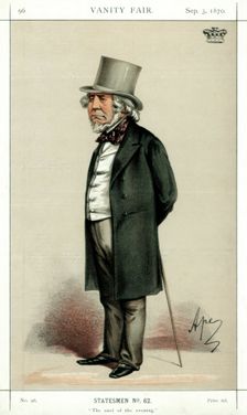 The Cool of the Evening Lord Houghton, English poet and politician, 1870.Artist: Carlo Pellegrini
