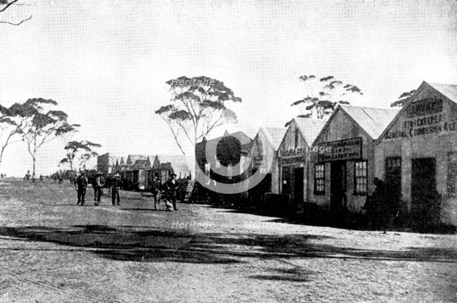 The Coolgardie Goldfields: a street in Coolgardie, 1895. Creator: Unknown.
