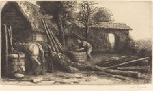 The Cooper (Le tonnelier). Creator: Alphonse Legros