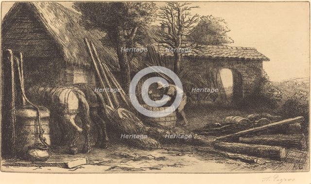 The Cooper (Le tonnelier). Creator: Alphonse Legros.