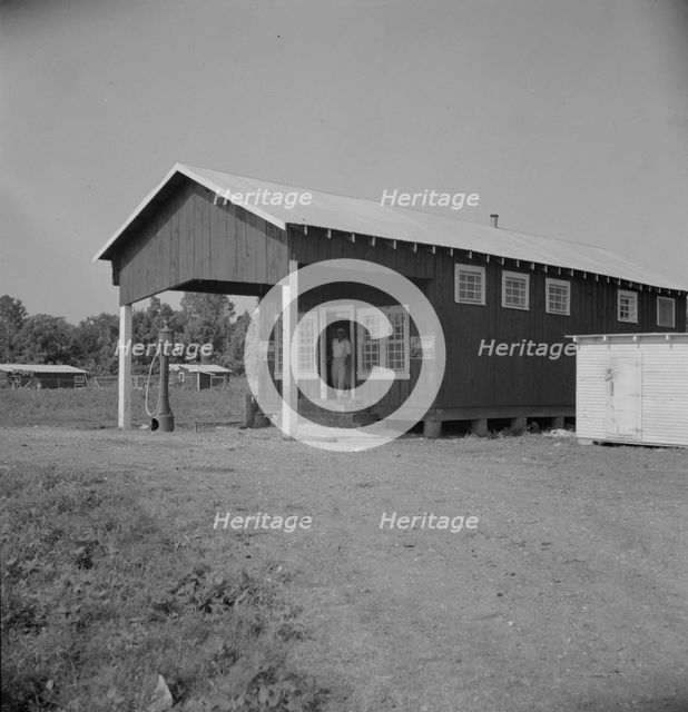 The cooperative store at the Delta cooperative farm near Clarksdale, Mississippi, 1937. Creator: Dorothea Lange.