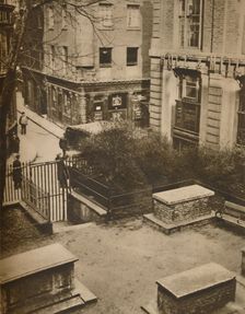 The Coopers Arms from the Churchyard of St. Olave's, Silver Street c1935. Creator: Unknown