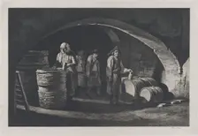 The Coopers, late 19th century reproduction of 1790 original. Creator: Jean-Jacques de Boissieu