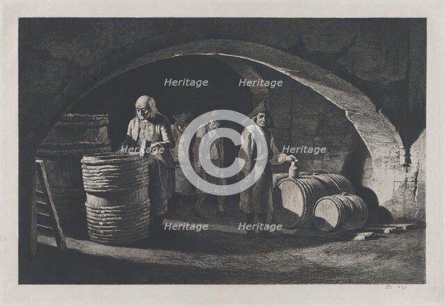 The Coopers, late 19th century reproduction of 1790 original. Creator: Jean-Jacques de Boissieu.