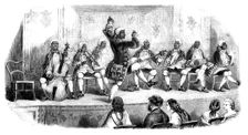 The Coloured Opera Troupe at the Oxford Street Gallery, 1858. Creator: Unknown