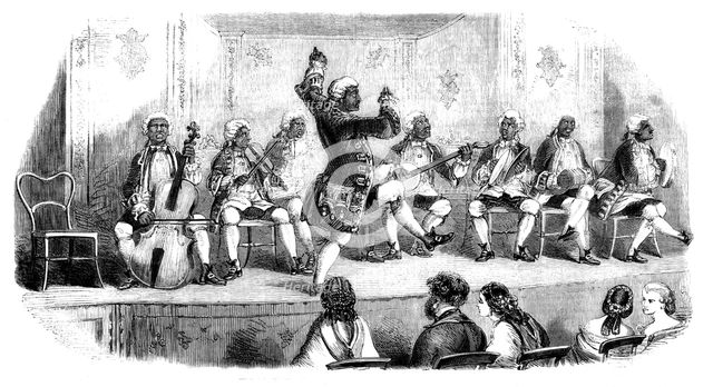 The Coloured Opera Troupe at the Oxford Street Gallery, 1858. Creator: Unknown.