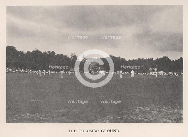 The Colombo Cricket Ground, Ceylon, 1912.   Artist: Unknown.