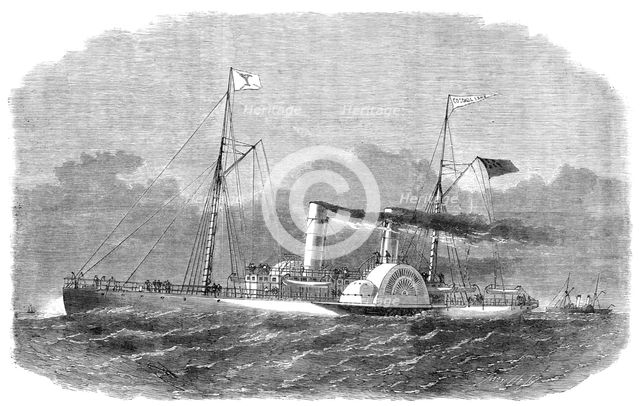 The Colonel Lamb blockade-runner, built at Liverpool, 1864. Creator: Smyth.