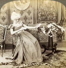 The Colonial Maiden's Dilemma, Two Proposals, Which Will be Accepted Artist: Underwood & Underwood