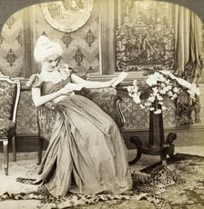 The Colonial Maiden's Dilemma, Two Proposals, Which Will be Accepted Artist: Underwood & Underwood