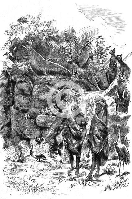 'The Colonial and Indian Exhibition; The Forest Scene, Victorian Court', 1886.  Creator: Unknown.