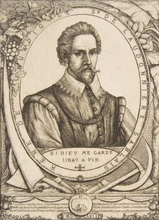 The Colonist René de Laudonnière Sablais, after van de Passe, 1861. Creator: Charles Meryon