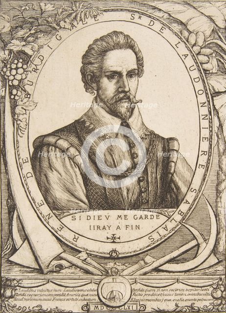 The Colonist René de Laudonnière Sablais, after van de Passe, 1861. Creator: Charles Meryon.