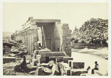 The Colonnade, Island of Philæ, 1857. Creator: Francis Frith