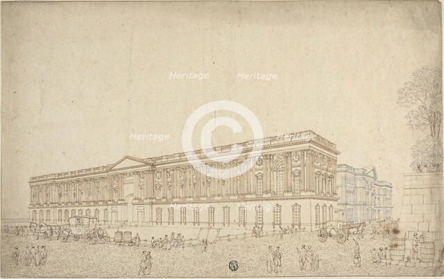 The Colonnade of the Louvre, n.d. Creator: Victor Jean Nicolle.